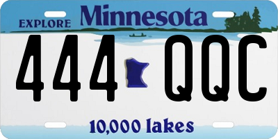 MN license plate 444QQC