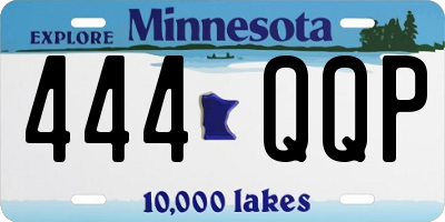 MN license plate 444QQP