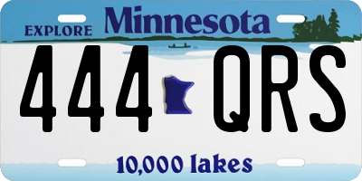 MN license plate 444QRS