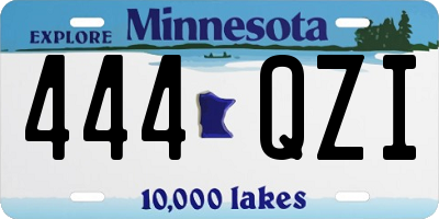 MN license plate 444QZI