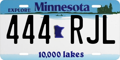 MN license plate 444RJL