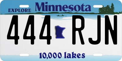 MN license plate 444RJN