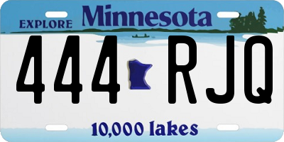 MN license plate 444RJQ