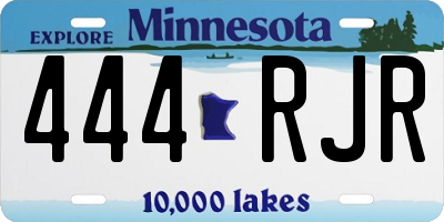 MN license plate 444RJR