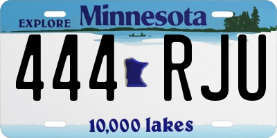 MN license plate 444RJU