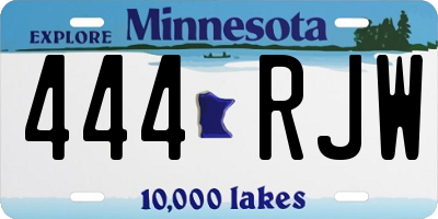 MN license plate 444RJW