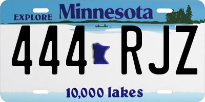 MN license plate 444RJZ