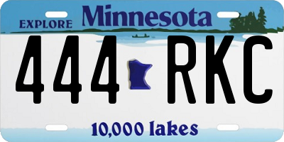 MN license plate 444RKC