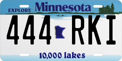 MN license plate 444RKI