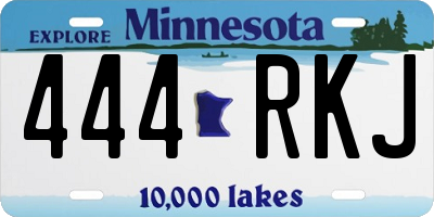MN license plate 444RKJ