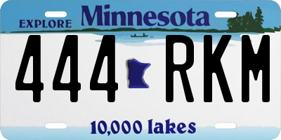 MN license plate 444RKM