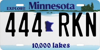 MN license plate 444RKN