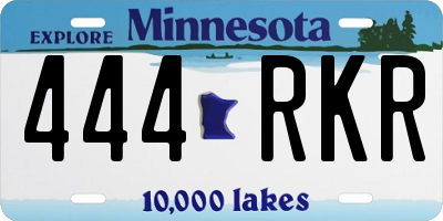 MN license plate 444RKR
