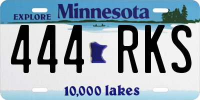 MN license plate 444RKS