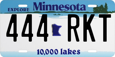 MN license plate 444RKT