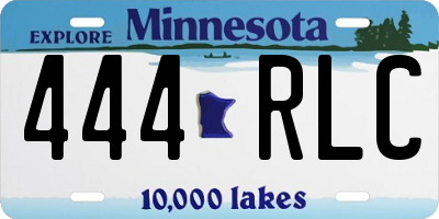 MN license plate 444RLC
