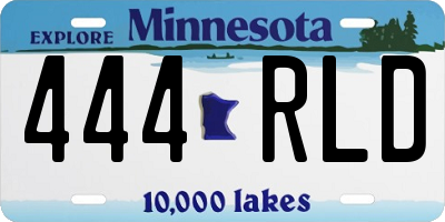 MN license plate 444RLD