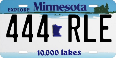 MN license plate 444RLE