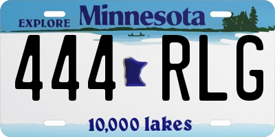 MN license plate 444RLG