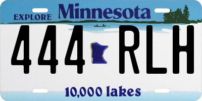 MN license plate 444RLH