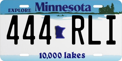 MN license plate 444RLI
