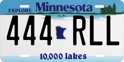 MN license plate 444RLL