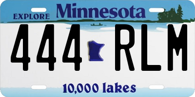 MN license plate 444RLM