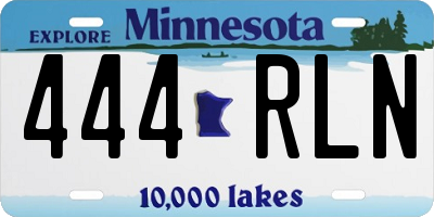 MN license plate 444RLN