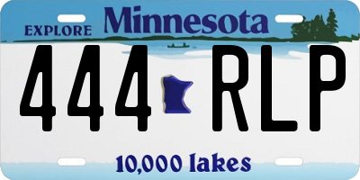 MN license plate 444RLP