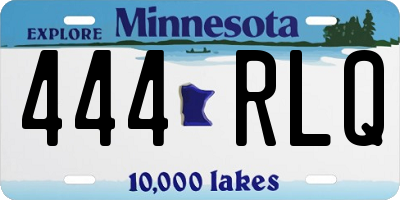MN license plate 444RLQ