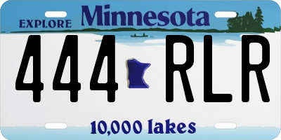MN license plate 444RLR