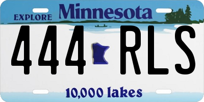 MN license plate 444RLS