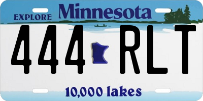 MN license plate 444RLT