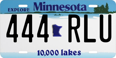 MN license plate 444RLU