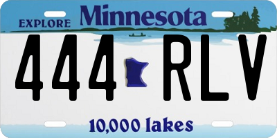 MN license plate 444RLV