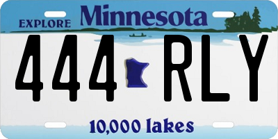 MN license plate 444RLY