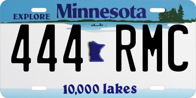 MN license plate 444RMC