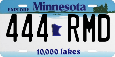 MN license plate 444RMD