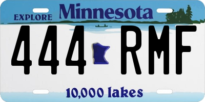 MN license plate 444RMF