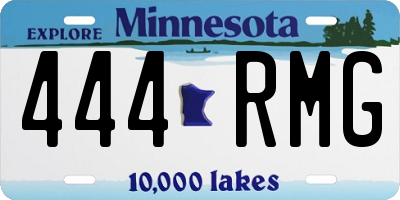 MN license plate 444RMG