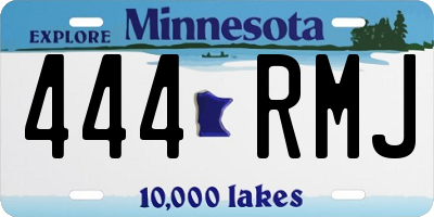 MN license plate 444RMJ