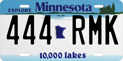 MN license plate 444RMK