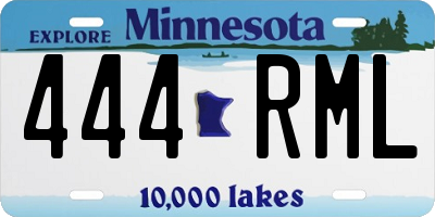 MN license plate 444RML