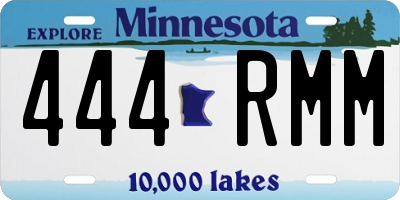 MN license plate 444RMM