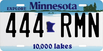 MN license plate 444RMN