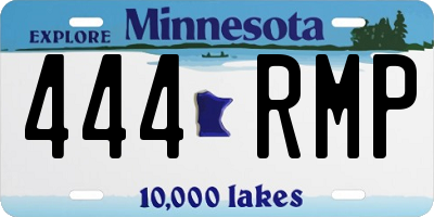 MN license plate 444RMP