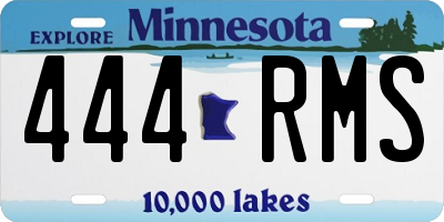 MN license plate 444RMS