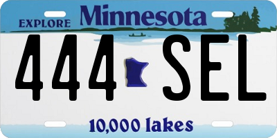 MN license plate 444SEL