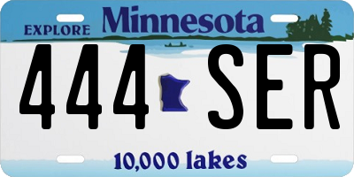 MN license plate 444SER