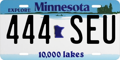 MN license plate 444SEU
